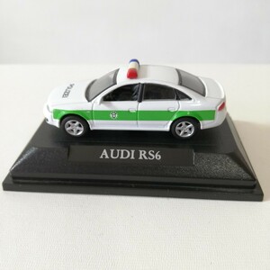 モック 世界のパトカー ドイツ警察 GERMAN POLIZEI アウディ Audi RS6 1/72スケール 台座付き ミニカー RS