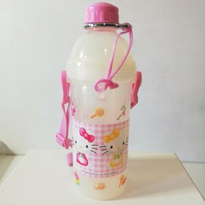 2003年 SKATER スケーター × ハローキティ キティ & ミミィ 子供用 水筒 480ml 耐熱120度 日本製 未使用品 [グッズ 容器]