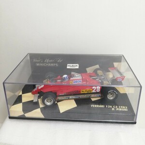 MINICHAMPS ミニチャンプス 1/43 フェラーリ126 C2 1982 ピローニ FERRARI D.PIRONI ミニカー モデルカー ドライバー付き