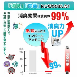 ■送料無料■抗菌 消臭 簡易トイレ用凝固剤100個セット 非常用トイレ 災害用トイレ 防災 ポータブル ●新品！の画像5