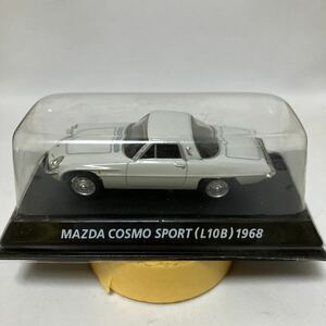 1/64 Mazda Cosmo Sport (L10B) 1968 белый распроданный известная машина коллекция 3. Konami 