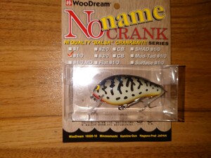 WooDream No name CRANK ウッドリーム　ノ―ネイム　クランク　＃1／0 ホワイトコ―チドッグ　クランクベイト
