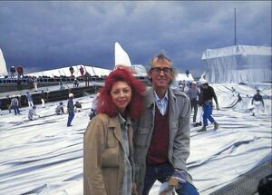 ☆　クリストとジャンヌ＝クロード　アート・カード　「包まれたライヒスターク」(1)　Christo and Jeanne-Claude Wrapped Reichstag