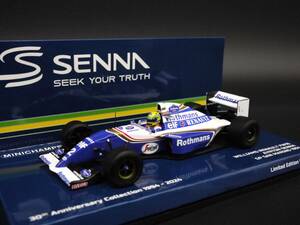 1:43 Minichamps ウィリアムズ FW16 ラストレース A.セナ #2 ロスマンズ仕様 サンマリノGP イモラ Senna 没後30年コレクション Rothmans