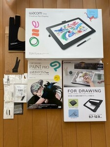 [ tablet ] almost new goods condition wacom One liquid crystal pen tablet 13 [ complete set all gathered, spare lead service ]
