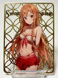 ACG　カード　美少女　セクシー　SAO ソードアートオンライン　アスナ　金属