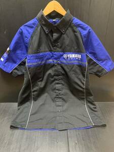  редкий женский Yamaha (YAMAHA) короткий рукав рубашка "pit shirt" Yamaha рейсинг YRB15 рубашка "pit shirt" XL размер стоимость доставки 230 иен анонимность рассылка 