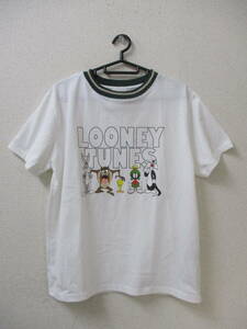 ＬＯＯＮＥＹ　ＴＵＮＥＳ　レディース　Ｔシャツ　白・プリント　Ｍ　ワーナーブラザーズジャパン　ルーニーチューンズ