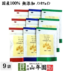 健康茶 国産100% 生姜茶 ジンジャーティー 2g×5パック×9袋セット 国産 送料無料