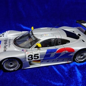 1/18 Mercedes Benz CLK LM #35 Autoart オートアート メルセデス ベンツ Le Mans 1998 難有 検 GTR シルバーアローの画像2