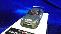 1/43 LB014 LBH LB WORKS 35GT-RR Visible Carbon Make Up EIDOLON Exclusive メイクアップ アイドロン シルエット R35 検 1/18 加藤渉_画像1