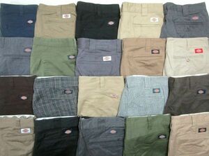 1円～売切★Dickies/ディッキーズ ワークパンツ ロング 大量 20本セット★古着卸 W32～W36 ボトムス アメカジ まとめ売り オススメ No.L-8