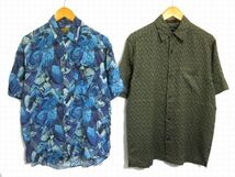 アメリカ輸入★個性派★半袖 シルク 柄 シャツ 大量 22枚セット★古着卸 S/M/L 総柄 SILK 夏物 USA トレンド オススメ まとめ売り No.R-5_画像6