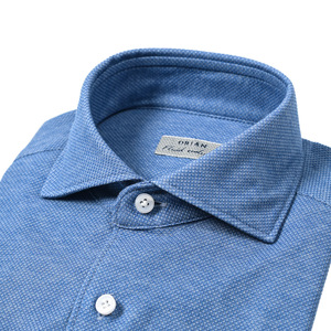  new goods 2024 year spring summer new work o Lien ORIAN Fluid Evolution Slim Fit jersey - natural stretch dress shirt long sleeve blue 403475-39