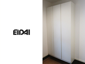#P889#mote Leroux m exhibition use #EIDAI# modern design # simple # tall cabinet # storage shelves / shoe rack # high capacity # white group #