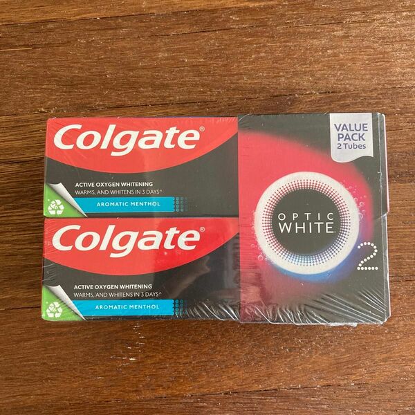 colgate optic white コルゲート 美白　オプテックホワイト　85g×2本