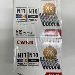 Canon 純正 インクカートリッジ XKI-N11XL(BK/C/M/Y/PB)+N10XL 6色マルチパック 、6個、期限切れ