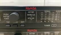 ◇オーディオ機器◆Panasonic パナソニック WX-DR120 2点 RAMSA ラムサ DIVERSITY RECEIVER デジタルワイヤレス受信機 据置型 通電確認済_画像2