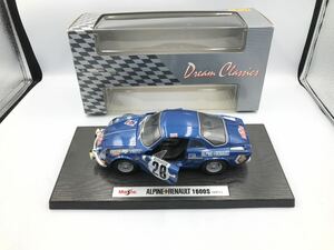 【中古品】ミニカー 青 Maisto マイスト ALPINE RENAULT 1600S 1971 ＃28 MARRAKECH 模型　② 1/18 アルピーヌ・ルノー 　ミニカー