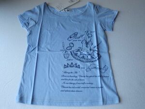 新品　チャコット　Tシャツ　１３０　水色　送料無料　コスチューム＆ティアラ　バレエ　5900-74　青