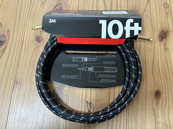 FENDER ( フェンダー ) / Deluxe Series Instrument Cable Black Tweed S/S 3m