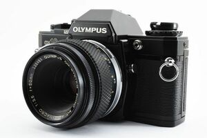 【実用品】Olympus オリンパス OM10 黒 ブラック フィルム一眼カメラ / OM-SYSTEM ZUIKO MC AUTO-MACRO f3.5 50mm MFレンズ #753-2