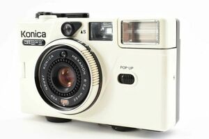 【実用外観美品】Konica コニカ C35 EF3 ホワイト 白 コンパクトフィルムカメラ #771-3