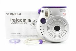 【実用光学美品】Fujifilm 富士フィルム Cheki チェキ instax mini 20 コンパクトフィルムカメラ #849-1