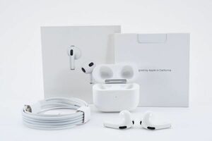 【実用美品】Apple アップル AirPods A2565 A2564 A2566 エアーポッツ第三世代 イヤホン #874