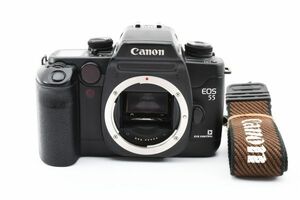 【光学極上品】Canon キャノン EOS55 ボディ 黒 ブラック フィルム一眼カメラ #918-3