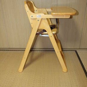カトージ/KATOJI 木製 ハイチェア ベビーチェア 折りたたみ可の画像2