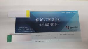 ☆☆【送料無料】2024年 東急ハーヴェストクラブ相互施設利用券　2024/12/31まで利用可能。送料無料　複数枚相談ください。 