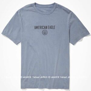 〓ラスト!! アメリカンイーグル/US XXXL/AE Super Soft Vintage Vault Graphic Tシャツ/Washed Blue