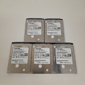 【中古】東芝　MQ01ABF050 【500GBx5】 SATA 2.5インチ 7mm厚 内蔵ハードディスク　10000時間以内/正常品