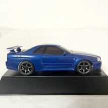 m42/60★1円〜 京商 ミニッツ オートスケールコレクション 日産 スカイライン GT-R VスペックII ニュル メタリックブルー_画像4