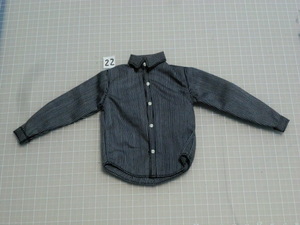 1/6 scale long-term keeping goods No,22 black stripe shirt 