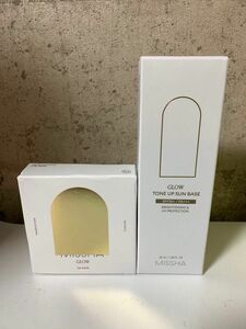 MISSHA ミシャ グロークッションファンデーション カバータイプ カラー23 &グロー トーンアップベース 未使用