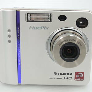 △FUJIFILM 富士フイルム コンパクトデジタルカメラ FinePix F401 シルバー 付属品 箱あり SD未使用 通電確認済み/管理7744A12-01260001の画像5