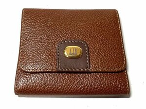 美品　dunhill　ダンヒル　レザー　コインケース　小銭入れ　財布　ブラウン