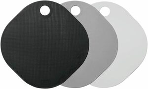 アンドエヌイー(&NE) 抗菌加工 日本製 プチまな板 nikii カッティングボード 3色セット NIK-188 ブラック、グレ