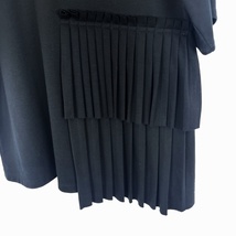 ルシェルブルー 半袖カットソー Pleat Paste Tee プリーツ アシンメトリー 黒 送料無料 g1207u002 中古 古着 ブランド古着DB_画像5