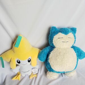 ポケットモンスターめちゃもふぐっとカラーセレクションジラーチ&めちゃもふぐっとくつろぎタイムぬいぐるみカビゴン