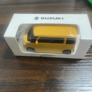 SUZUKI スズキ 新型 スペーシア カスタム プルバックカー ミニカー 色見本 カラーサンプル ブレイブカーキパー