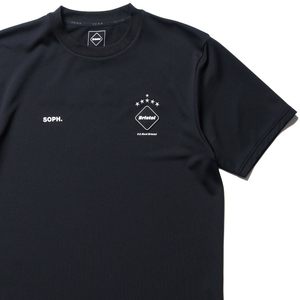 24SS新品L黒F.C.Real BristolプレマッチトップPRE MATCH S/S TOPゲームシャツGAME SHIRTユニフォームFCRBブリストルF.C.R.BジャージTシャツ