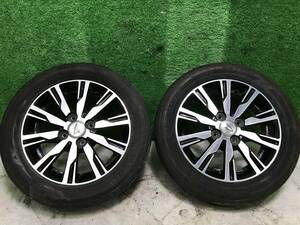 管1129-8 LA600S タント カスタム 純正 アルミホイール　2本セット　155/65R14　4.5J+45 タイヤ交換前提