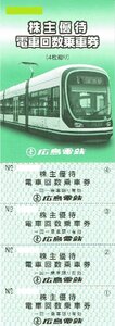  Hiroshima electro- iron stockholder hospitality train number of times passenger ticket [4 sheets .]
