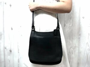  beautiful goods COACH Coach Old Coach shoulder bag bag leather black 71683Y