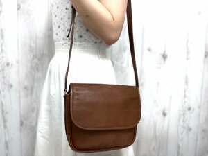  ultimate beautiful goods COACH Coach Old Coach shoulder bag bag leather tea 71686Y