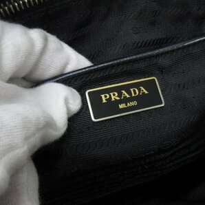 極美品 PRADA プラダ テスート トートバッグ ショルダーバッグ バッグ BR4997 ナイロン×レザー 黒 A4収納可 69521の画像8
