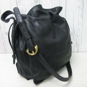 美品 LOEWE ロエベ フラメンコ ショルダーバッグ バッグ ナッパレザー 黒 71307の画像5